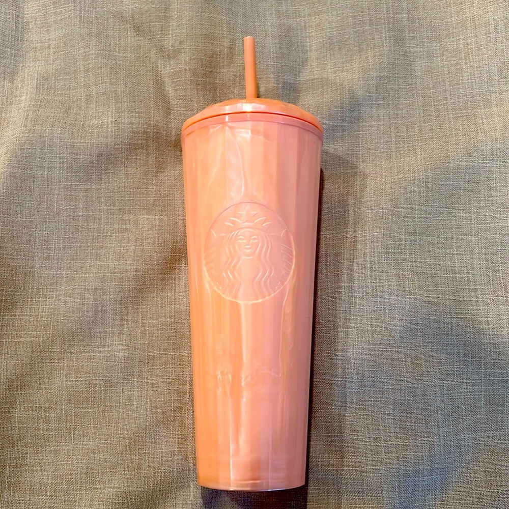 Light pink Starbucks 24oz tumbler